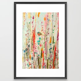 this strange feeling of liberty Framed Art Print | Animal, Abstract, Nature, Painting 