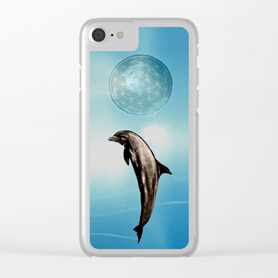 The DOLPHIN - ZEN version Clear iPhone Case