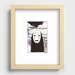 No Face Recessed Framed Print