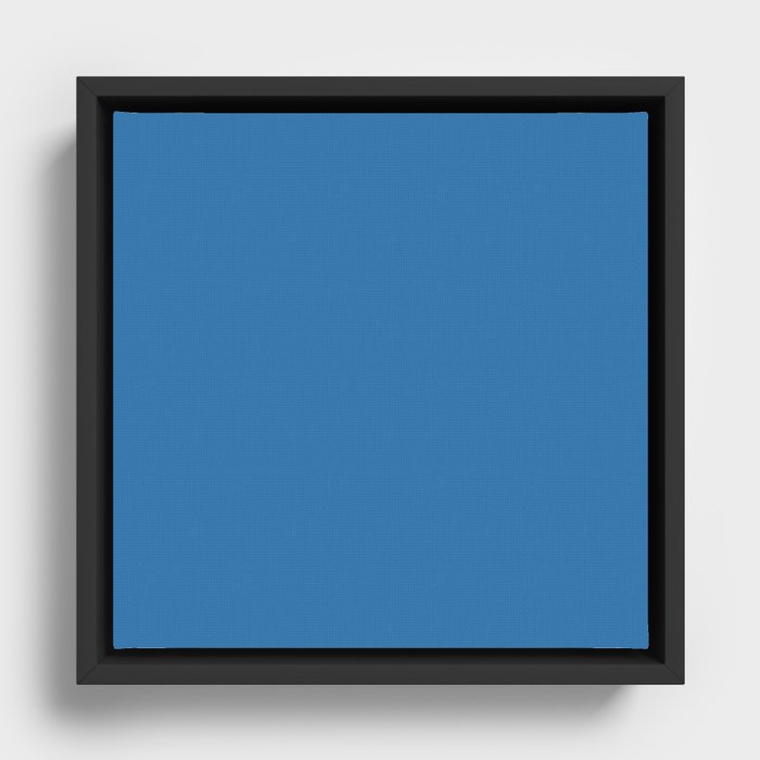 Atmospheric Blue Framed Canvas