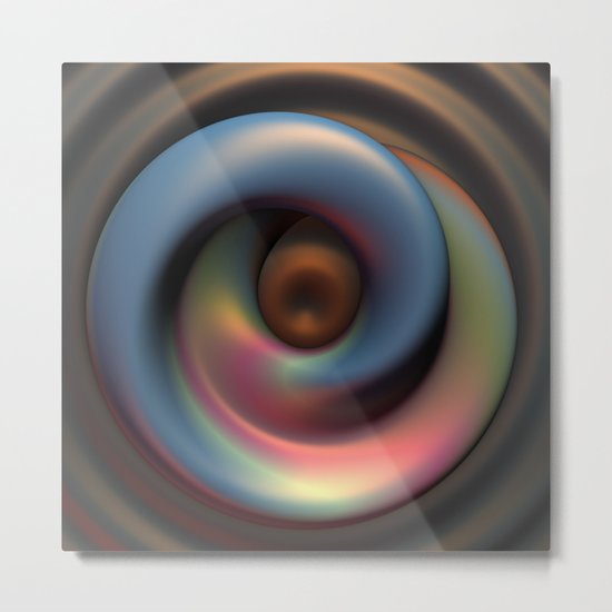 Pearlescent Pudding Metal Print