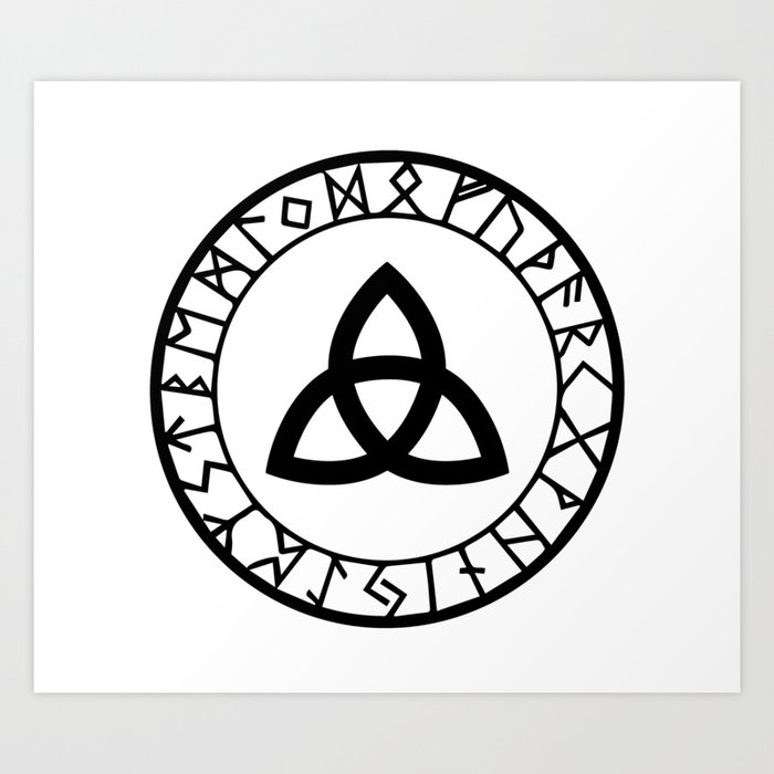 Norse Celtic Knot Art Print By Fosterchild Society6 Looking for the best celtic knot wallpapers desktop? norse celtic knot art print by fosterchild