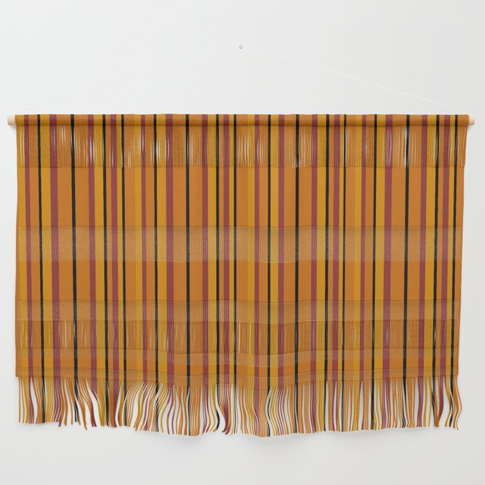 Multicolored vertical stripes in vintage style 5 Wall Hanging