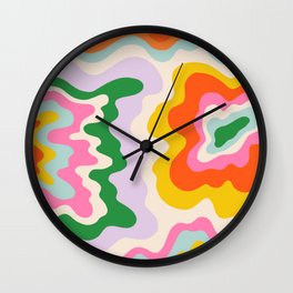 Colorful Swirl Wall Clock