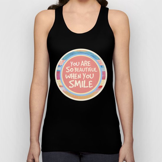 When You Smile Unisex Tank Top