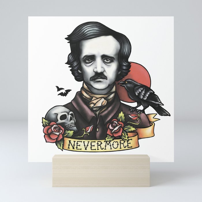 Edgar Allan Poe Raven Nevermore Mini Art Print
