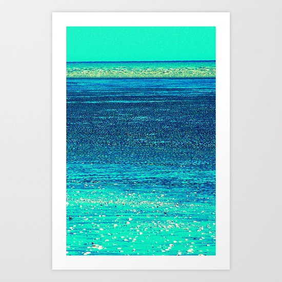 Azure Calm Art Print