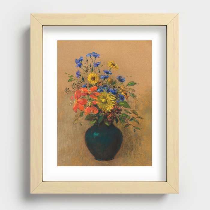 Wildflowers, 1905 by Odilon Redon Recessed Framed Print