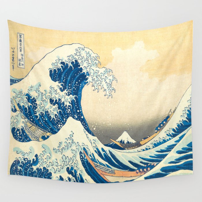 Hokusai tapestry outlet