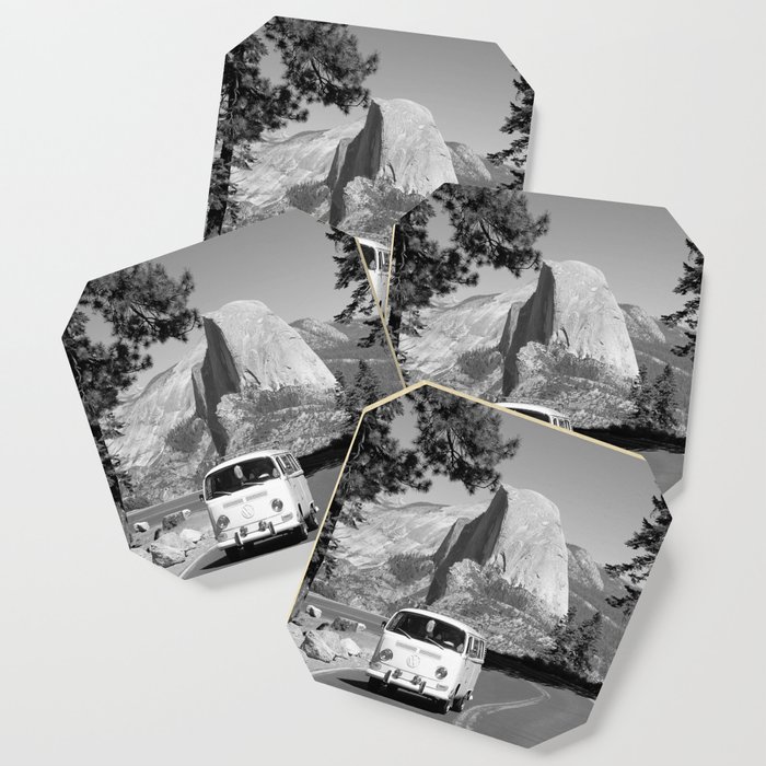Yosemite Vanlife (Black & White) Series Coaster