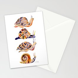 Snail Collection Stationery Card