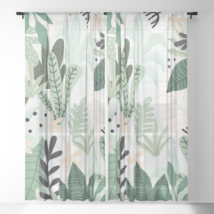 Into the jungle II Sheer Curtain by Gale Switzer | Society6