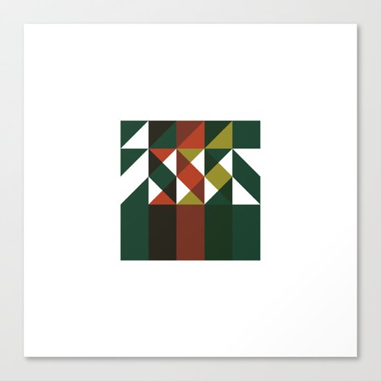 #209 Wildfire – Geometry Daily Canvas Print