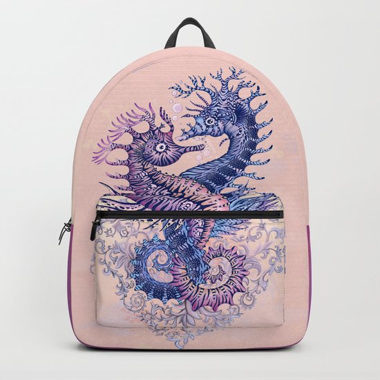 Seahorse tattoo Backpack