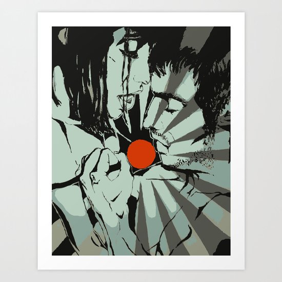 Grey Ray Art Print
