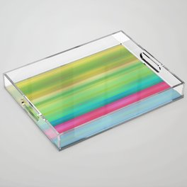 Vacation Mode - Colorful Abstract Art Acrylic Tray