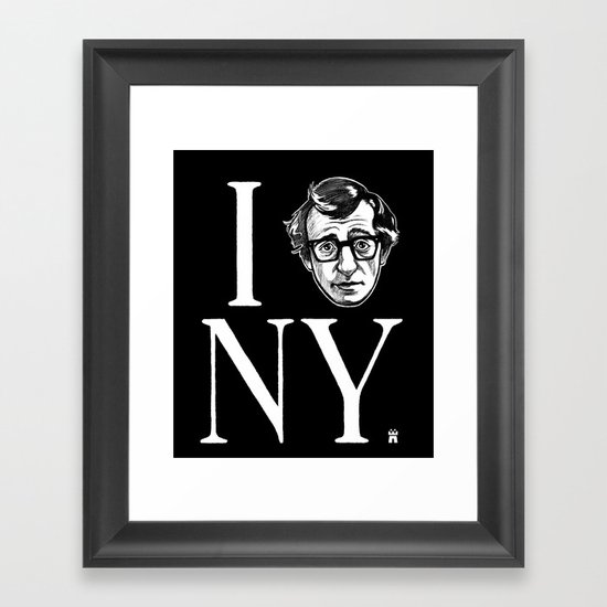 I (Woody) NY Framed Art Print