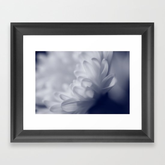 Soft White Flower Framed Art Print
