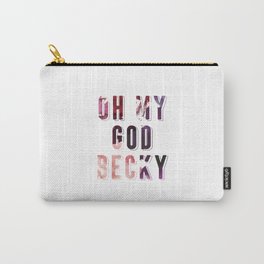 Oh My God Becky Carry-All Pouch | Pinktype, Typography, Pattern, Type, Pinktypography, Digital, Patterntypography, Purpletypography, Graphicdesign, Ohmygodbecky 