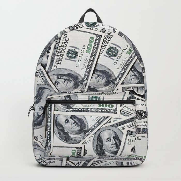 Hundred dollars bills Backpack