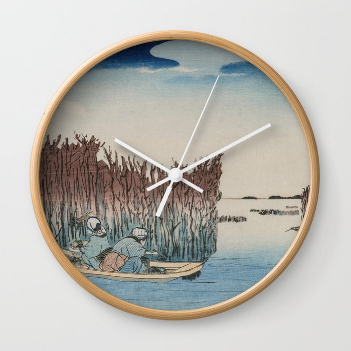 Japanese Woodblock art Famous Places in the Eastern Capital: Omori Wall Clock