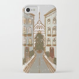 It’s Christmas time in the city iPhone Case