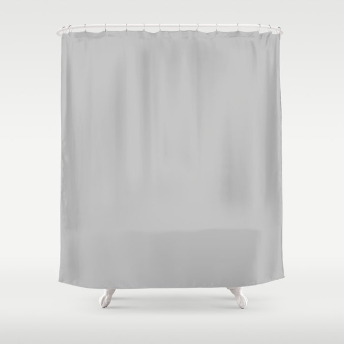 Delirious Place ~ Silver White Shower Curtain