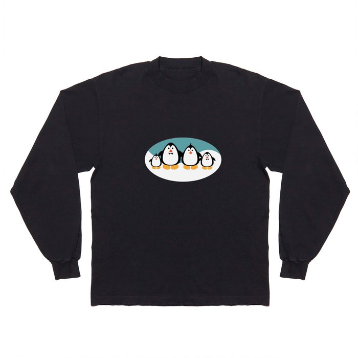 penguin family v4 Long Sleeve T Shirt