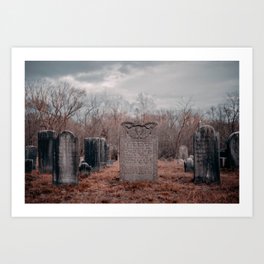 Old Plain Cemetery, North Stonington, CT Art Print