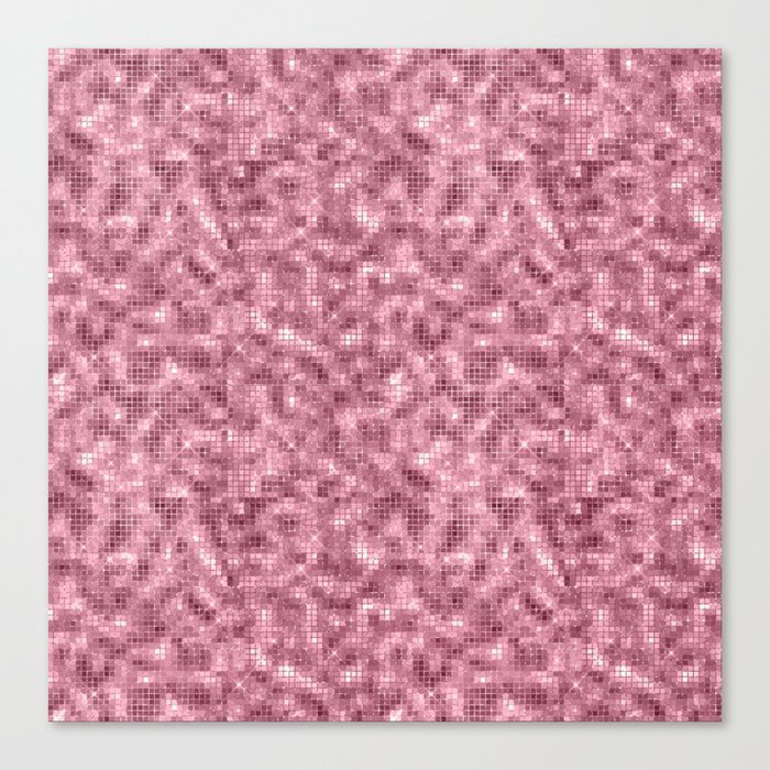 Luxury Pink Sparkle Pattern Canvas Print