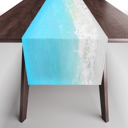 Summer Photography - A Beach With Crystal Clear Water Table Runner