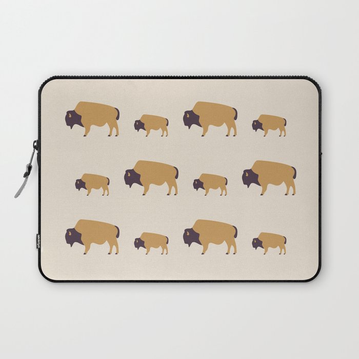 Bison And Baby (Autumn) Laptop Sleeve