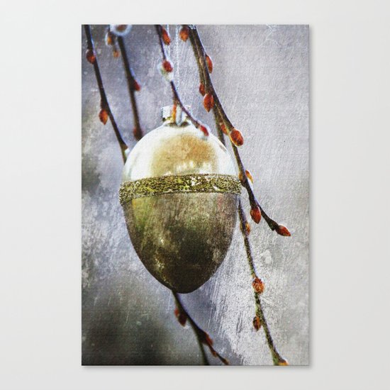 Golden easter egg Canvas Print