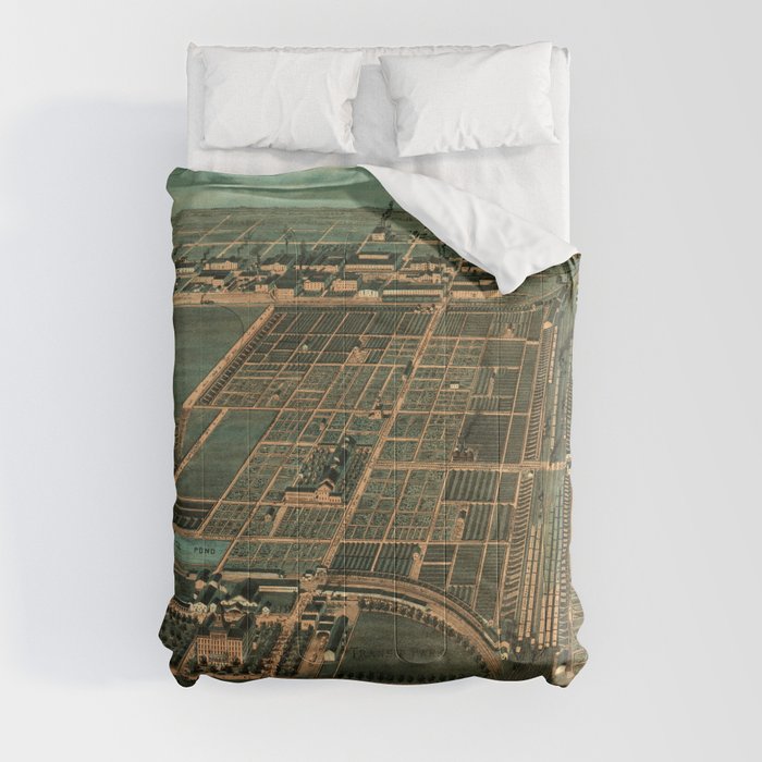 The Great Union Stock Yards of Chicago (1878) Comforter