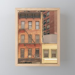 New York City | Vintage Architecture Views Framed Mini Art Print