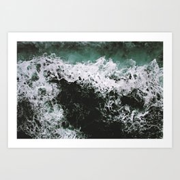 Mar caótico Art Print