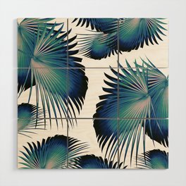 Fan Palm Leaves Paradise #1 #tropical #decor #art #society6 Wood Wall Art