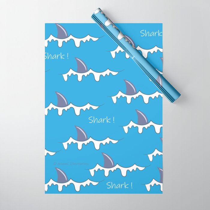 shark wrapping paper