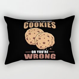 Cookie Lover Saying Rectangular Pillow
