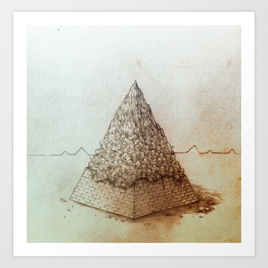 Babies, Pyramid, Rocks - Dice Game Art Print