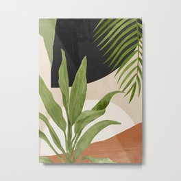 Abstract Art Tropical Leaf 11 Metal Print