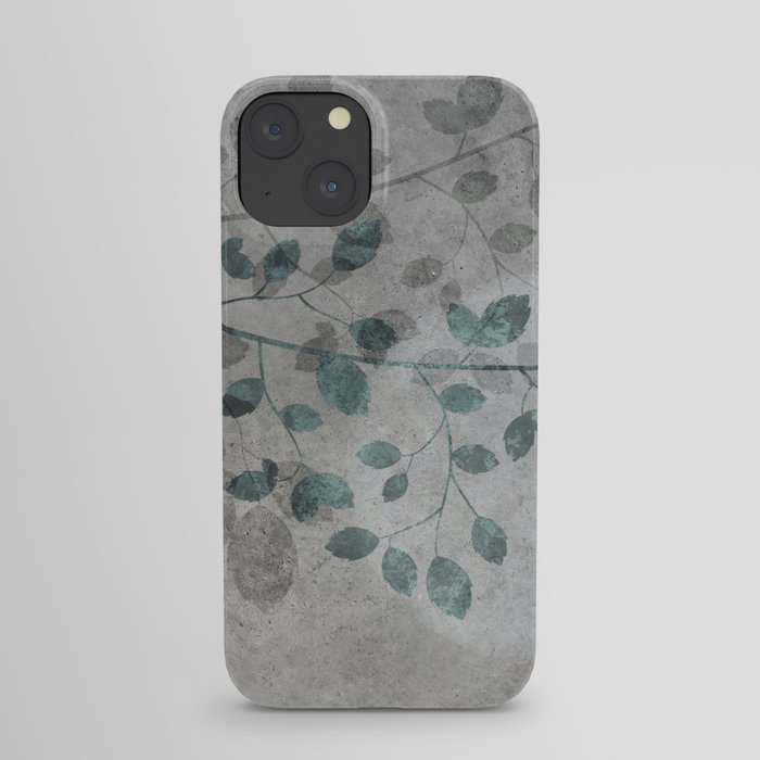 Pale moon mixed media illustration iPhone Case