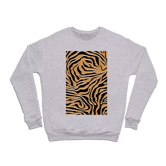 Tiger Wild Animal Print Crewneck Sweatshirt