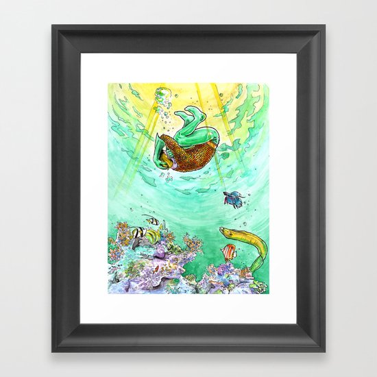 AQUAMAN - or - NOVEMBER 9, 2016 Framed Art Print