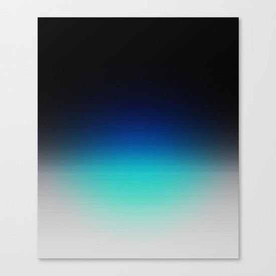 Blue Gray Black Ombre Canvas Print