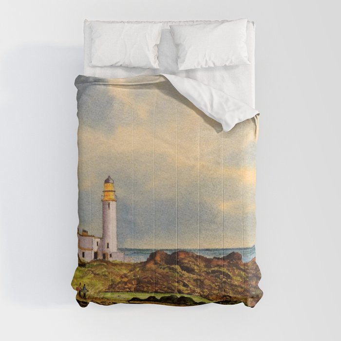 Turnberry Golf Course Scotland 9th Tee Comforter