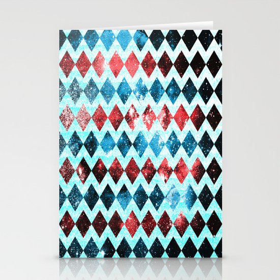 Space Diamonds Stationery Cards