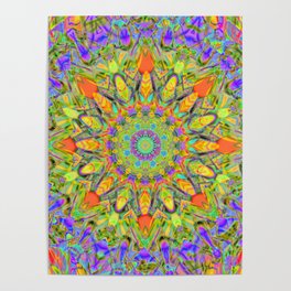 Abstract Flower AAA QQ YYY Poster