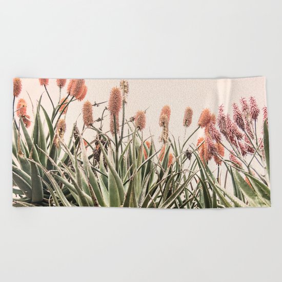 Cactus Blooms 2 Beach Towel