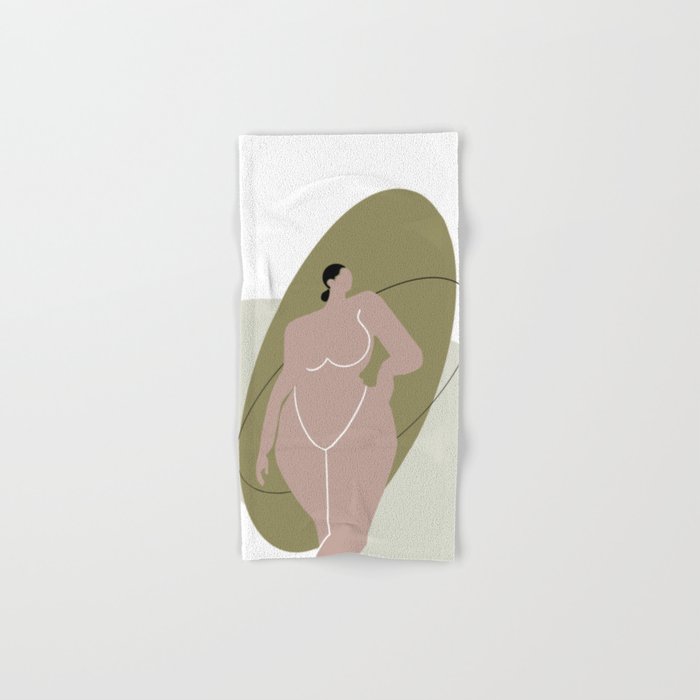 Woman Body Woman In The Nude Thick Thighs  Hand & Bath Towel